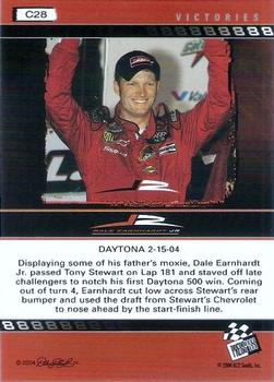 2004 Press Pass Dale Earnhardt Jr. - Blue #C28 Dale Earnhardt Jr. Back