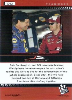 2004 Press Pass Dale Earnhardt Jr. - Blue #C42 Dale Earnhardt Jr. / Michael Waltrip Back