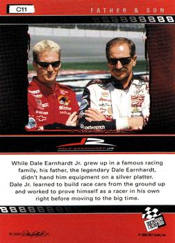 2004 Press Pass Dale Earnhardt Jr. - Blue #C11 Dale Earnhardt Jr. / Dale Earnhardt Back