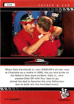 2004 Press Pass Dale Earnhardt Jr. - Blue #C12 Dale Earnhardt Jr. / Dale Earnhardt Back