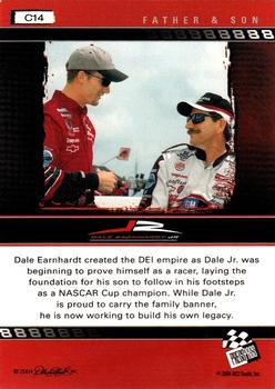 2004 Press Pass Dale Earnhardt Jr. - Blue #C14 Dale Earnhardt Jr. / Dale Earnhardt Back