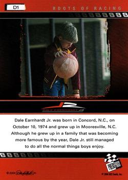 2004 Press Pass Dale Earnhardt Jr. - Gold #D1 Dale Earnhardt Jr. Back
