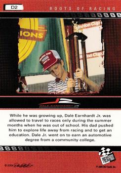 2004 Press Pass Dale Earnhardt Jr. - Gold #D2 Dale Earnhardt Jr. / Dale Earnhardt Back