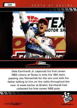 2004 Press Pass Dale Earnhardt Jr. - Gold #D6 Dale Earnhardt Jr. Back