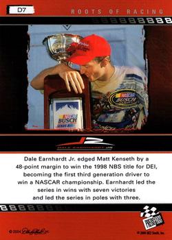 2004 Press Pass Dale Earnhardt Jr. - Gold #D7 Dale Earnhardt Jr. Back