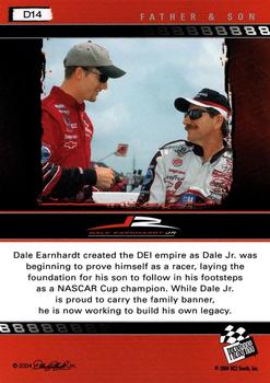 2004 Press Pass Dale Earnhardt Jr. - Gold #D14 Dale Earnhardt Jr. / Dale Earnhardt Back