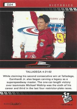 2004 Press Pass Dale Earnhardt Jr. - Gold #D24 Dale Earnhardt Jr. Back