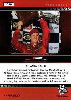 2004 Press Pass Dale Earnhardt Jr. - Gold #D29 Dale Earnhardt Jr. Back