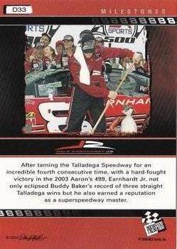 2004 Press Pass Dale Earnhardt Jr. - Gold #D33 Dale Earnhardt Jr. Back
