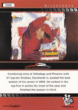 2004 Press Pass Dale Earnhardt Jr. - Gold #D35 Dale Earnhardt Jr. Back