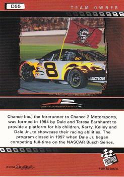 2004 Press Pass Dale Earnhardt Jr. - Gold #D55 Dale Earnhardt Jr.'s car Back