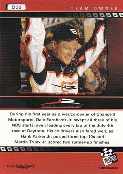 2004 Press Pass Dale Earnhardt Jr. - Gold #D58 Dale Earnhardt Jr. Back