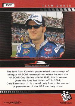 2004 Press Pass Dale Earnhardt Jr. - Gold #D62 Dale Earnhardt Jr. Back