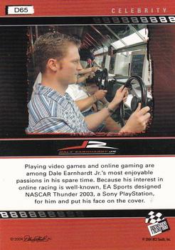 2004 Press Pass Dale Earnhardt Jr. - Gold #D65 Dale Earnhardt Jr. Back