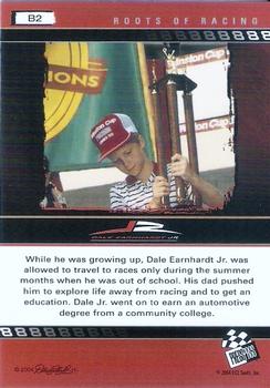 2004 Press Pass Dale Earnhardt Jr. - Bronze #B2 Dale Earnhardt Jr. / Dale Earnhardt Back
