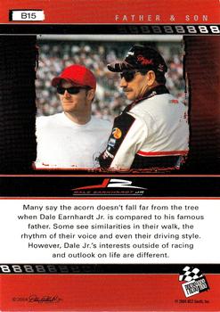 2004 Press Pass Dale Earnhardt Jr. - Bronze #B15 Dale Earnhardt Jr. / Dale Earnhardt Back