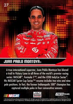 2013 Press Pass Ignite #27 Juan Pablo Montoya Back