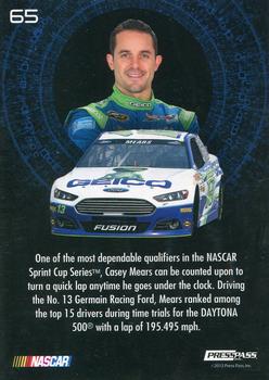 2013 Press Pass Ignite #65 Casey Mears Back