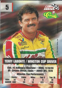1995 Finish Line - Silver #5 Terry Labonte Back