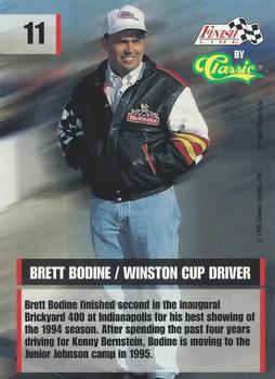 1995 Finish Line - Silver #11 Brett Bodine Back