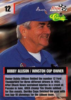 1995 Finish Line - Silver #12 Bobby Allison Back
