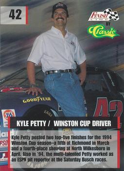 1995 Finish Line - Silver #42 Kyle Petty Back