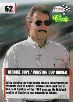 1995 Finish Line - Silver #62 Derrike Cope Back