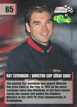 1995 Finish Line - Silver #65 Ray Evernham Back