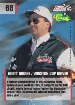 1995 Finish Line - Silver #68 Brett Bodine Back