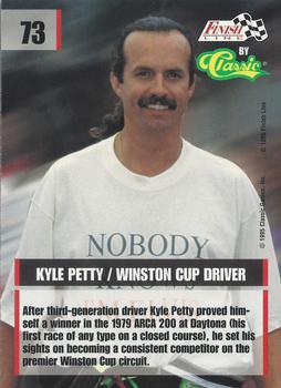 1995 Finish Line - Silver #73 Kyle Petty Back