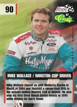 1995 Finish Line - Silver #90 Mike Wallace Back