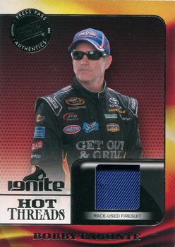 2013 Press Pass Ignite - Hot Threads Silver #HT-BL Bobby Labonte Front