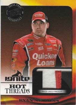 2013 Press Pass Ignite - Hot Threads Silver #HT-RN Ryan Newman Front