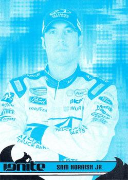 2013 Press Pass Ignite - Color Proof Cyan #43 Sam Hornish Jr. Front