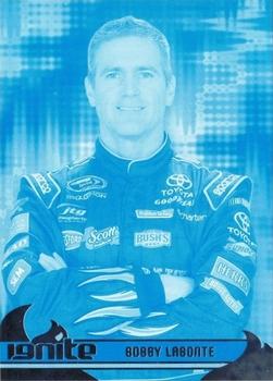 2013 Press Pass Ignite - Color Proof Cyan #20 Bobby Labonte Front
