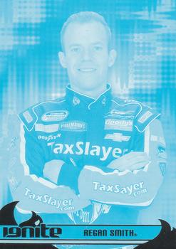 2013 Press Pass Ignite - Color Proof Cyan #46 Regan Smith Front