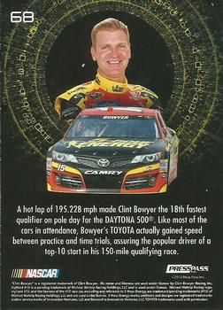 2013 Press Pass Ignite - Color Proof Black #68 Clint Bowyer Back