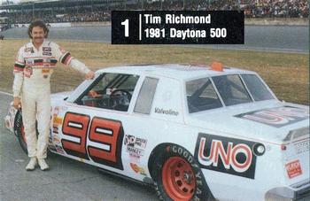 1983 UNO Racing #1 Tim Richmond Front