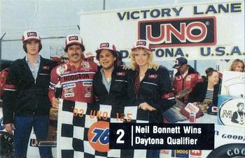 1983 UNO Racing #2 Neil Bonnett Front