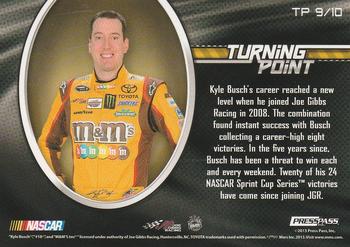 2013 Press Pass Ignite - Turning Point #TP 9 Kyle Busch Back