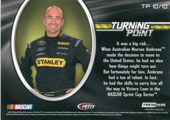 2013 Press Pass Ignite - Turning Point #TP 10 Marcos Ambrose Back