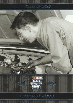 2013 Press Pass Ignite - NASCAR Hall of Fame Blue #NHOF 164 Leonard Wood Front
