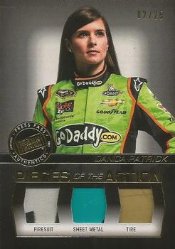 2013 Press Pass Redline - Pieces of the Action Gold #PA-DP Danica Patrick Front