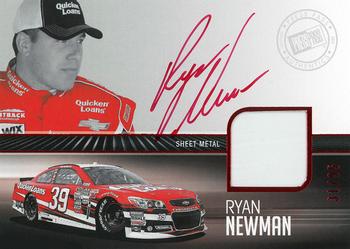 2013 Press Pass Redline - Relics Signature Edition Red #RRSE-RN Ryan Newman Front