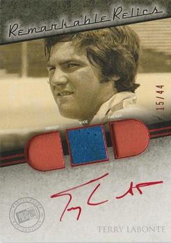 2013 Press Pass Redline - Remarkable Relic Autographs Red #RMR-TL Terry Labonte Front