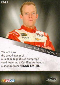 2013 Press Pass Redline - Signatures Blue #RS-RS Regan Smith Back
