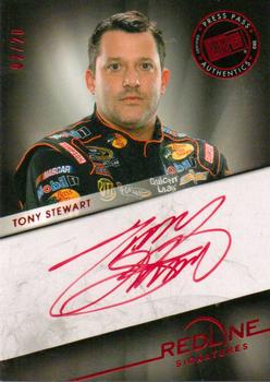 2013 Press Pass Redline - Signatures Red #RS-TS1 Tony Stewart Front