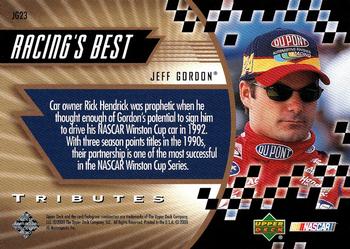 2000 Upper Deck Tributes: Jeff Gordon #JG23 Jeff Gordon Back