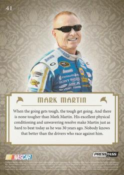 2013 Press Pass Showcase #41 Mark Martin Back