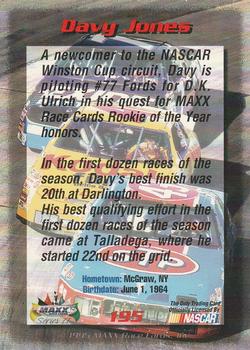 1995 Maxx - Series II Retail #195 Davy Jones Back